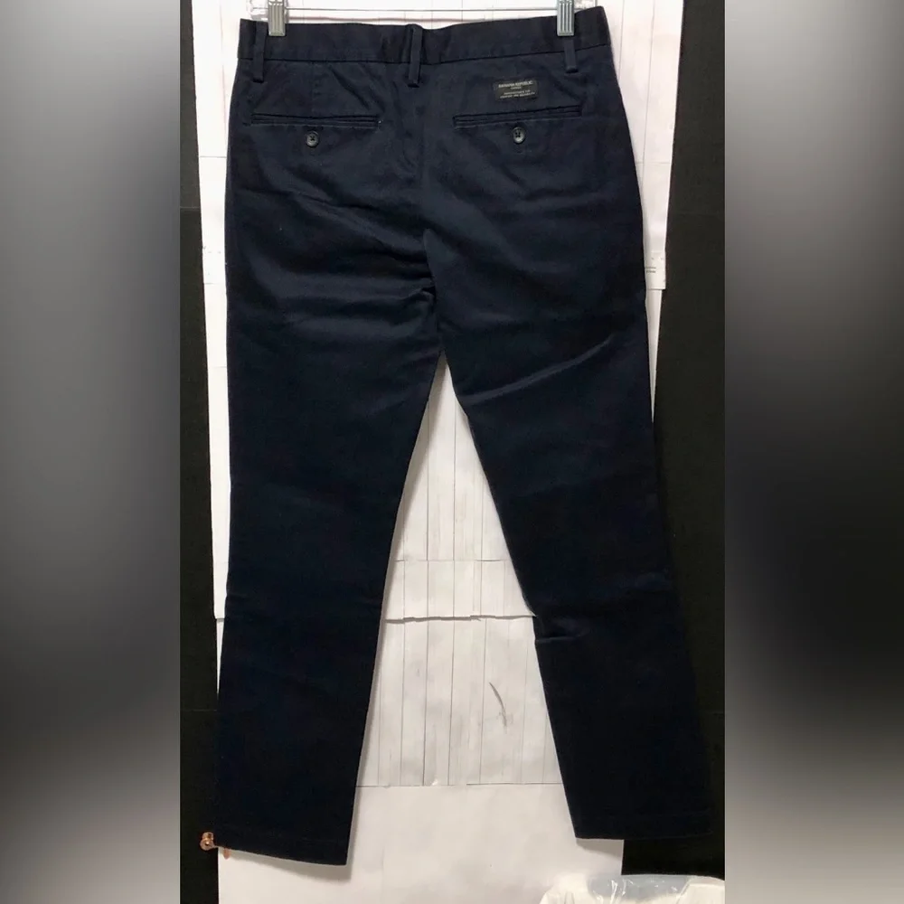 🪽Banana Republic Navy Fulton skinny fit preppy pants